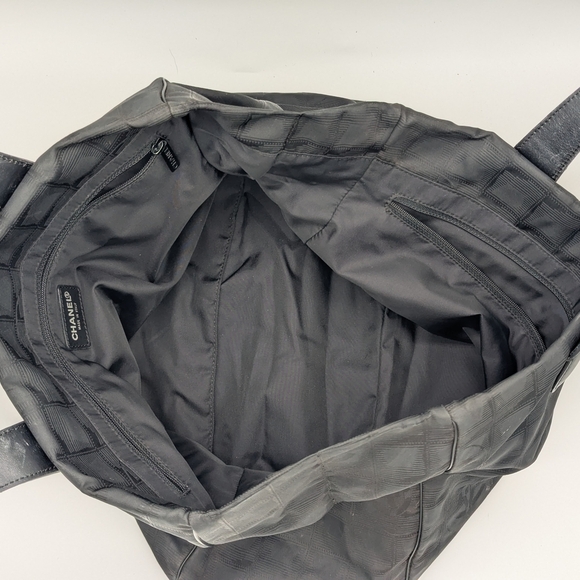 Chanel Travel Line Tote Bag – Black Nylon with Leather Trim - Picture 7 of 7